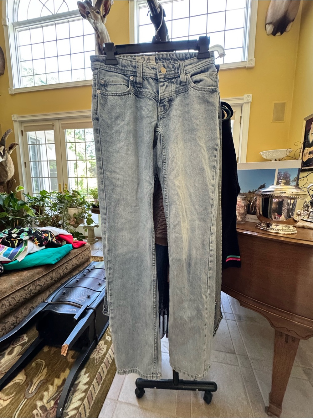 We The Free Light Wash Straight Leg Jeans